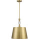 Baratti 3 Light 18.13 inch Soft Brass Pendant Ceiling Light