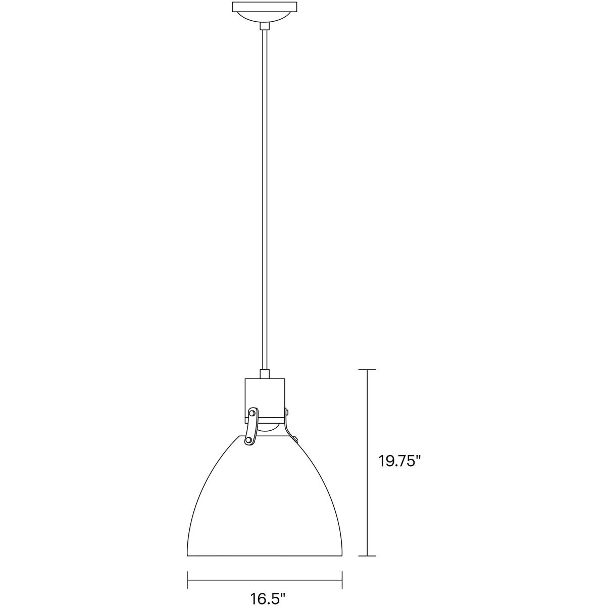 Sean Lavin Brynne LED 16.5 inch Matte Black Pendant Ceiling Light