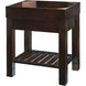 Indus 30 inch Walnut Bathroom Vanity Wall Light