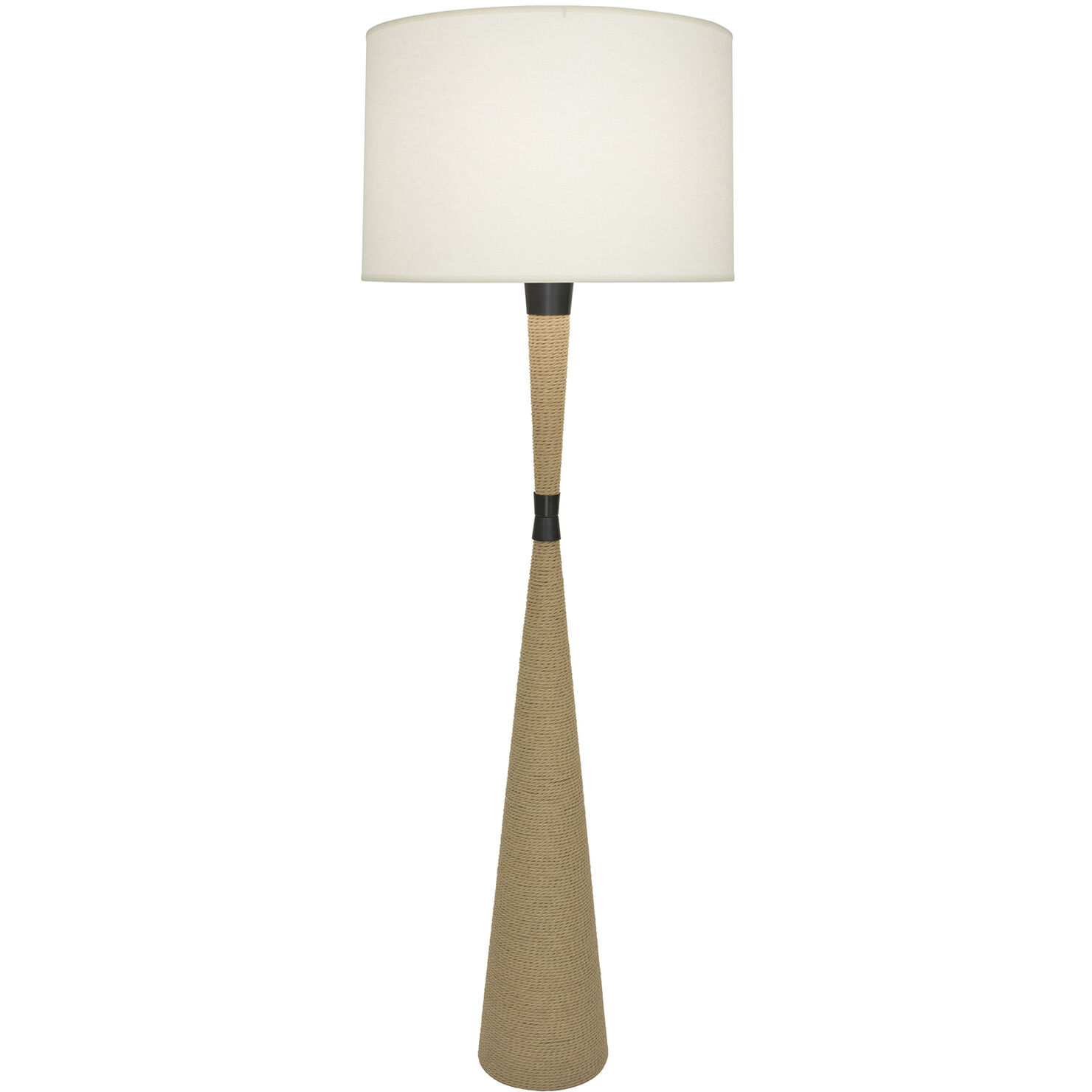 Hatteras 61 inch 150.00 watt Natural Rope with Deep Patina Bronze Floor Lamp Portable Light in Fondine