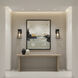 Lucian Wall Sconce Wall Light in Black and Brushed Brass