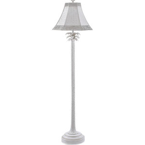 Cameron 62 inch 150.00 watt White Wash Floor Lamp Portable Light