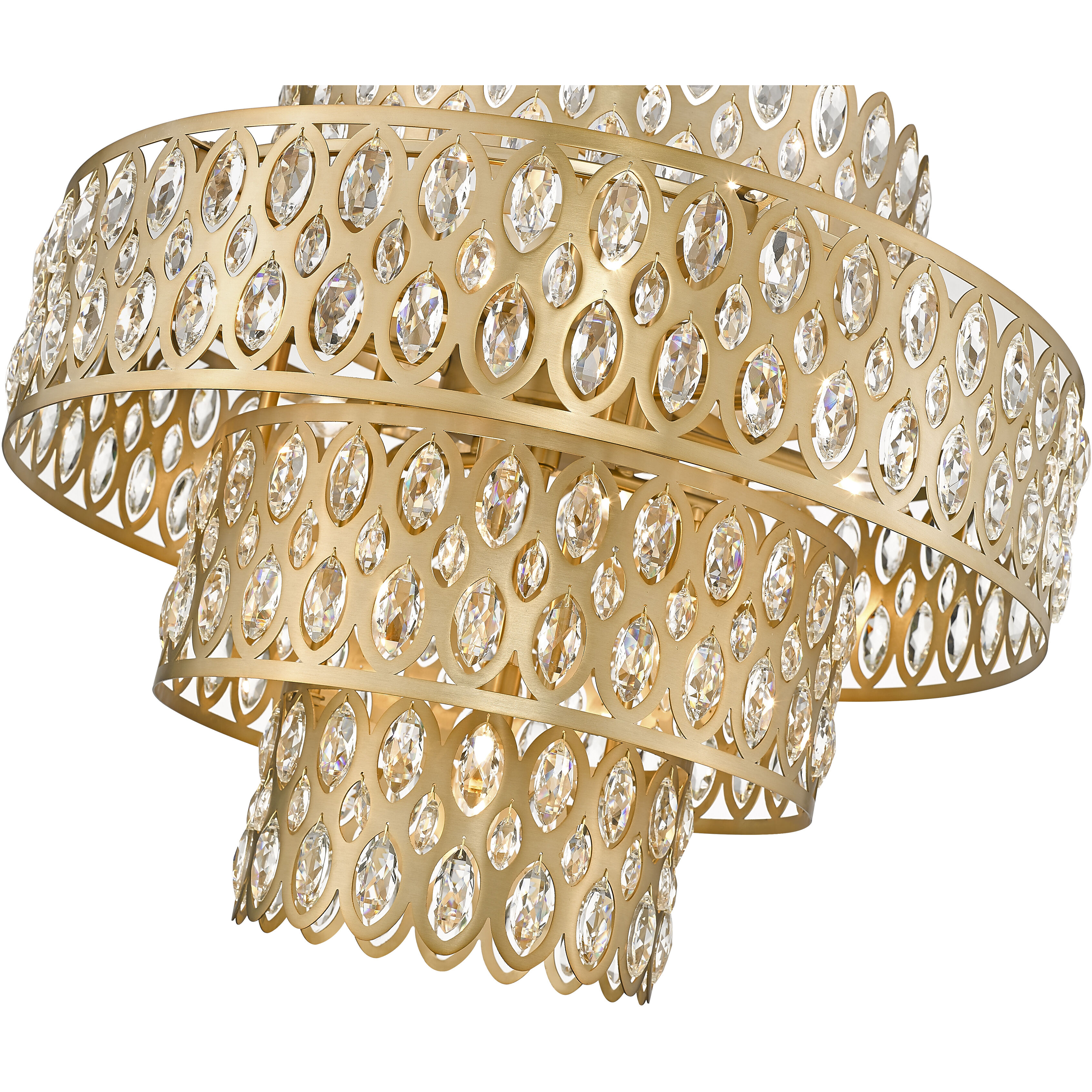 Dealey 13 Light 25.75 inch Heirloom Brass Chandelier Ceiling Light