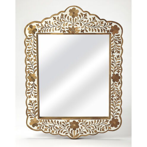 Bone Inlay Vivienne 28 X 20 inch Wood & Bone Inlay Mirror