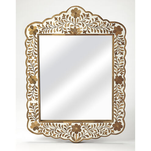 Bone Inlay Vivienne  28 X 20 inch Wood & Bone Inlay Mirror