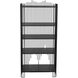 Mila Matte Black Bookcase