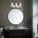 Solia LED 24 inch Polished Nickel with Satin Nickel Bathroom Vanity Light Wall Light