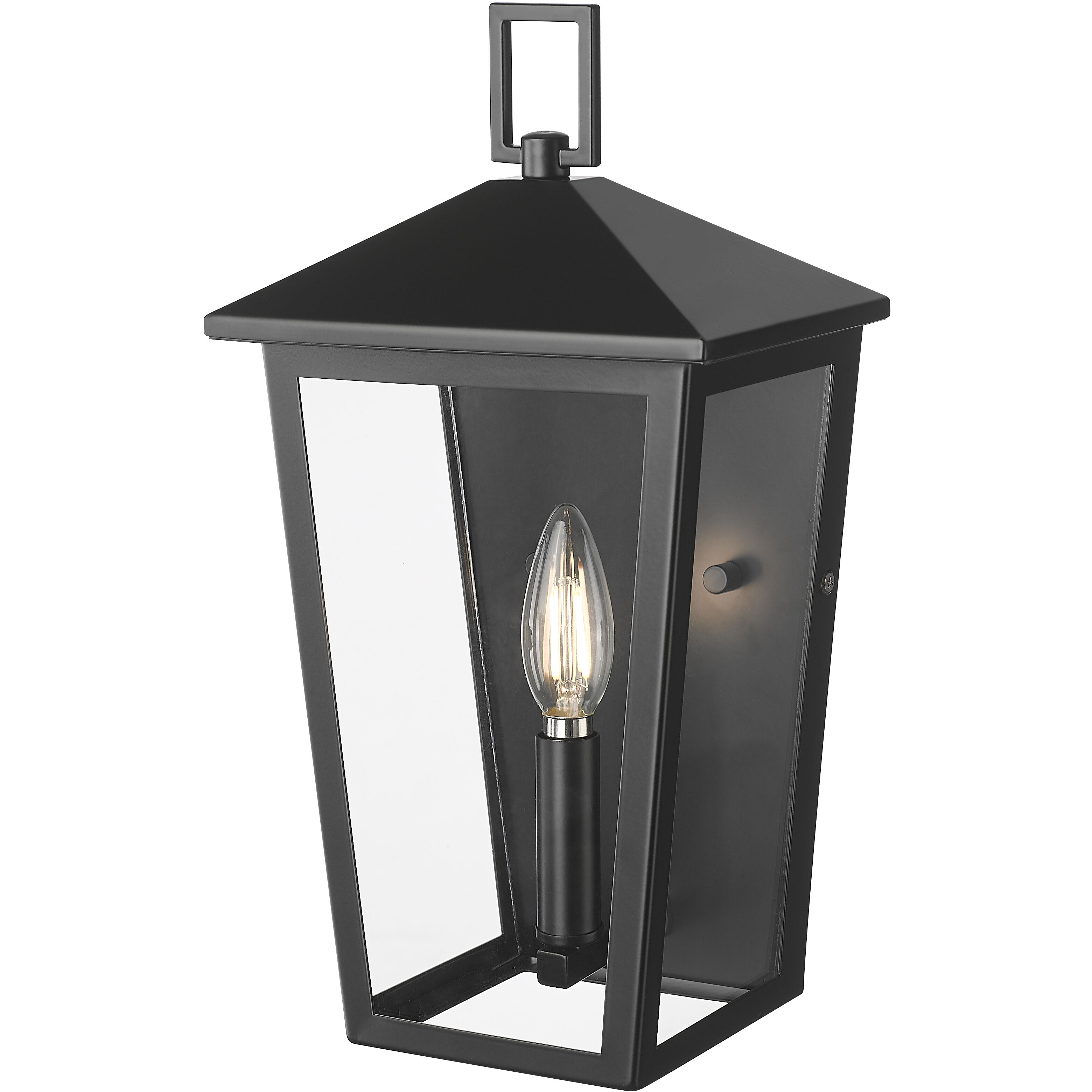 Munger 1 Light 14 inch Powder Coated Black Outdoor Wall Sconce
