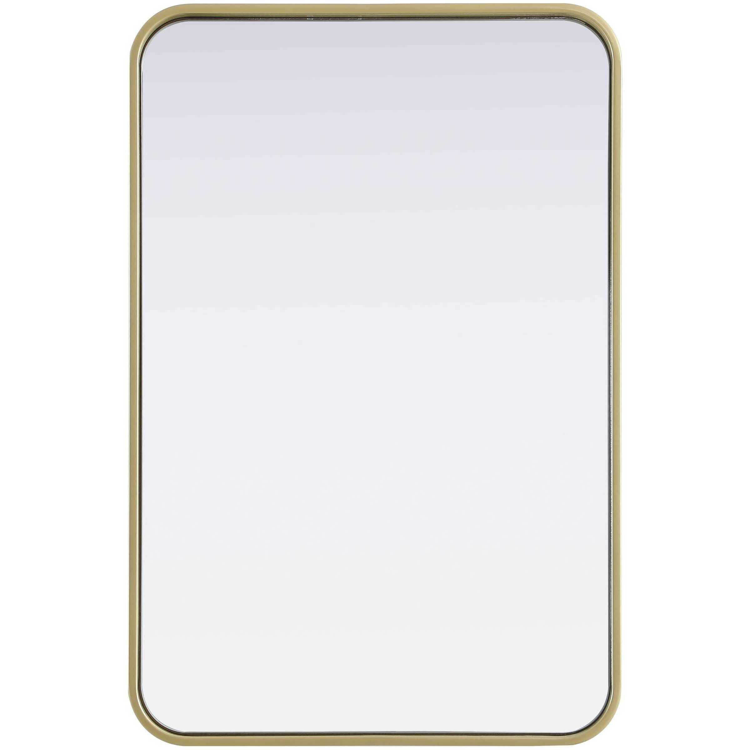 Remy 30 X 20 inch Brass Mirror
