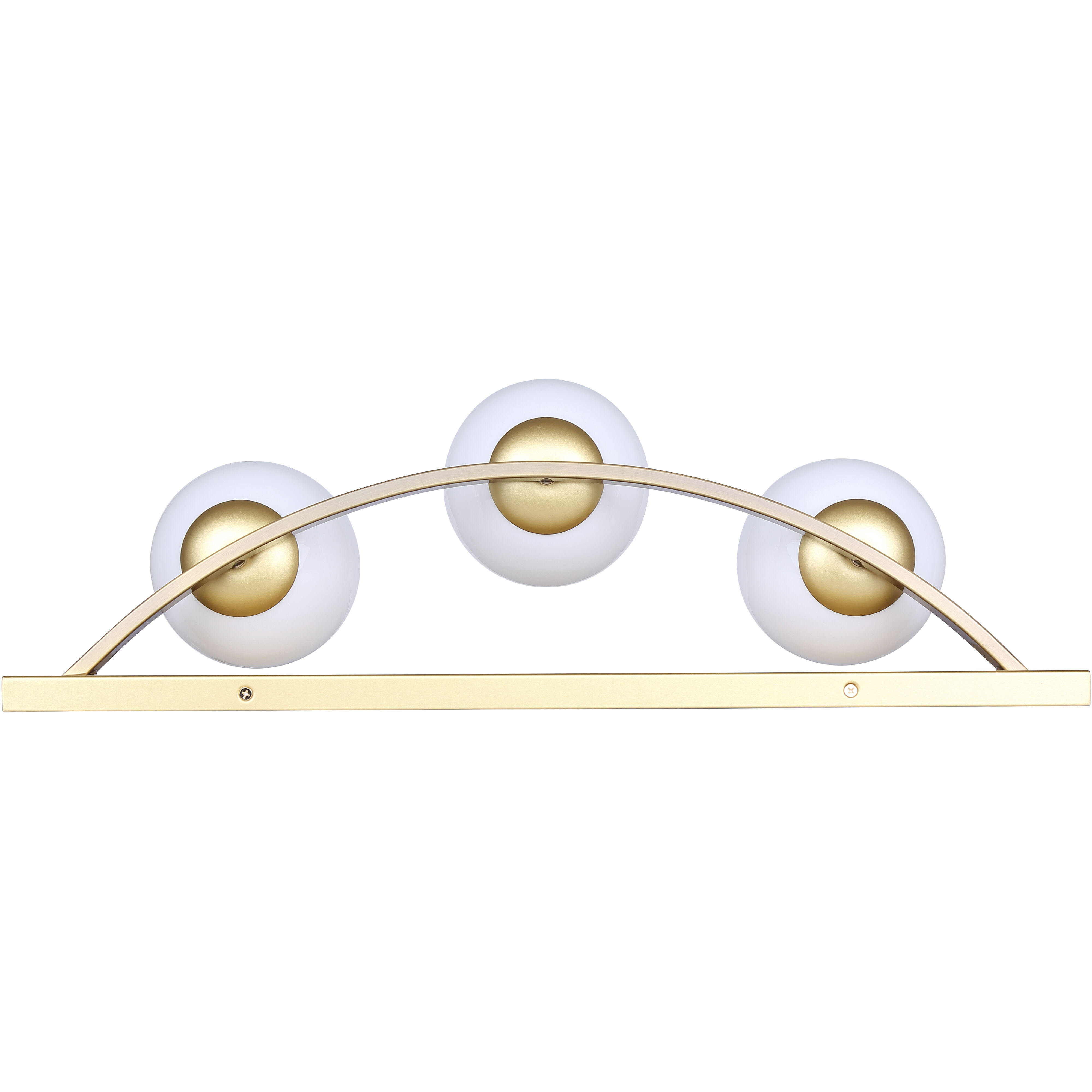 Monroe 3 Light 24 inch Gold Vanity Light Wall Light