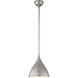 AERIN Agnes 1 Light 10 inch Burnished Silver Leaf Pendant Ceiling Light, Small