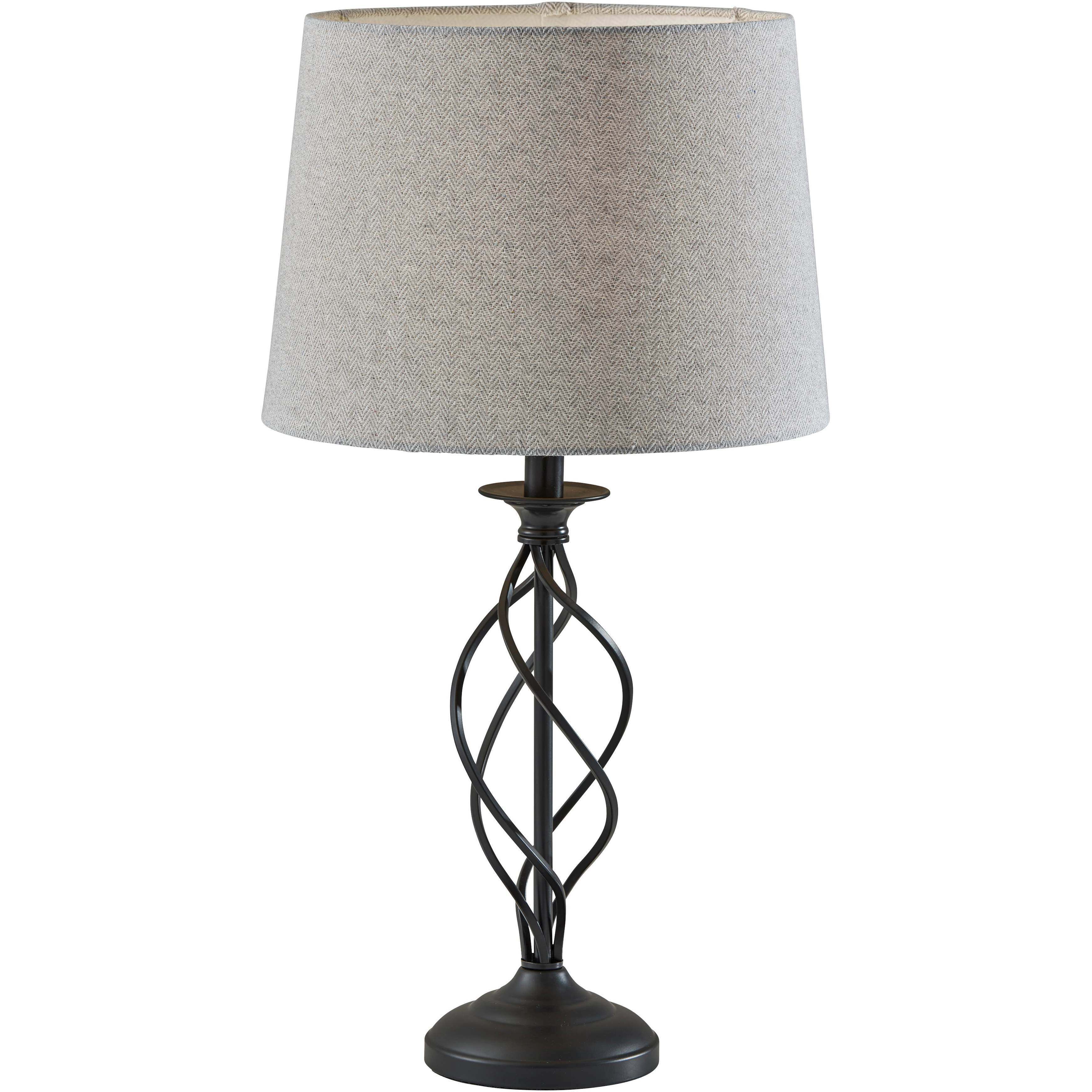 Darcy 26 inch 60.00 watt Black Metal Table Lamp Portable Light, Simplee Adesso