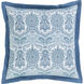 Griffin 26 X 26 inch Denim, White Euro Sham