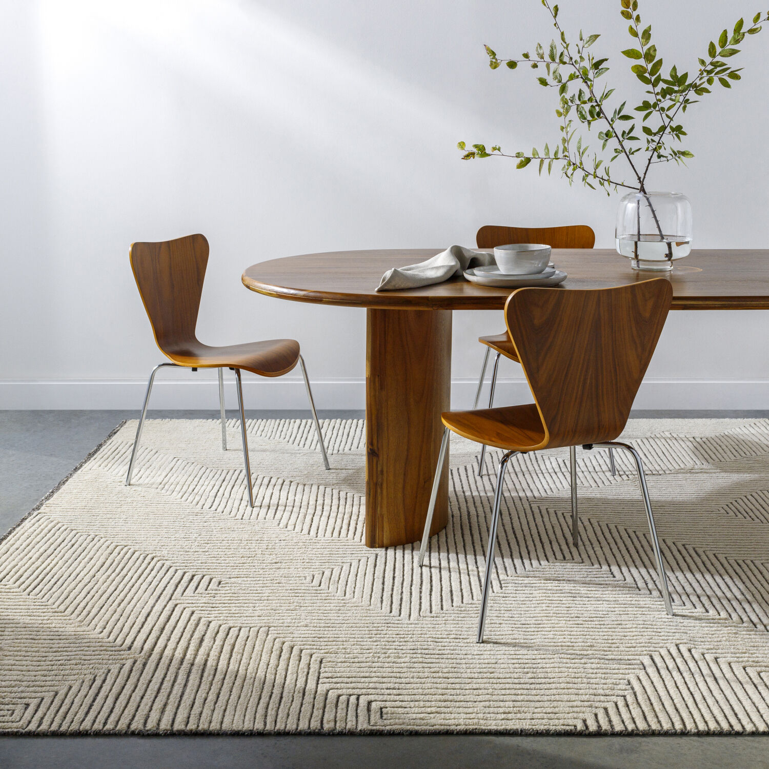 Tunus 108 X 72 inch Taupe Rug, Rectangle