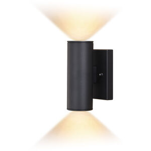 Chiasso LED 8 inch Textured Black Outdoor Wall
