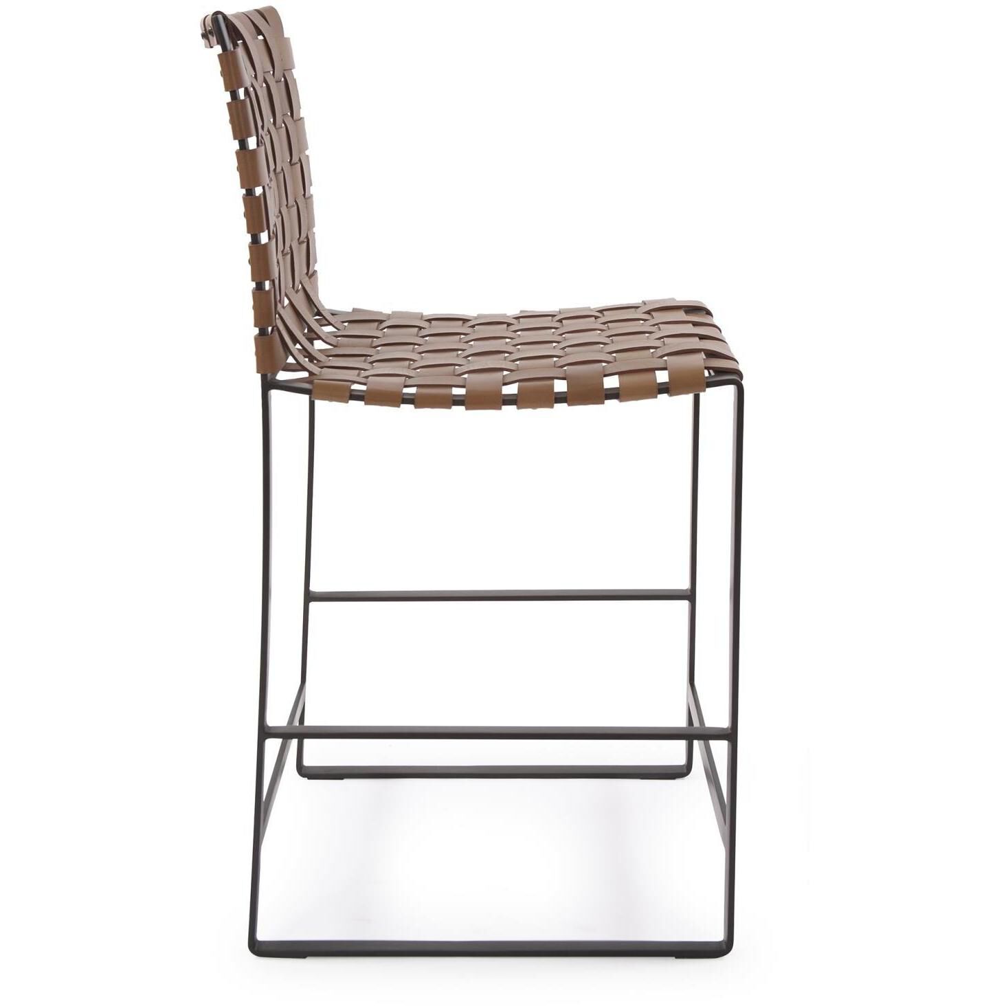 Irving 36 inch Buffalo Brown/Black Counter Stool