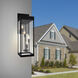 Windsor 4 Light 22.5 inch Black Outdoor Wall Light