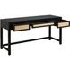 Rio 60 X 20 inch Checkmate Black with Natural Desk