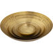 Maze 19 X 5 inch Centerpiece Bowl in Antique Brass