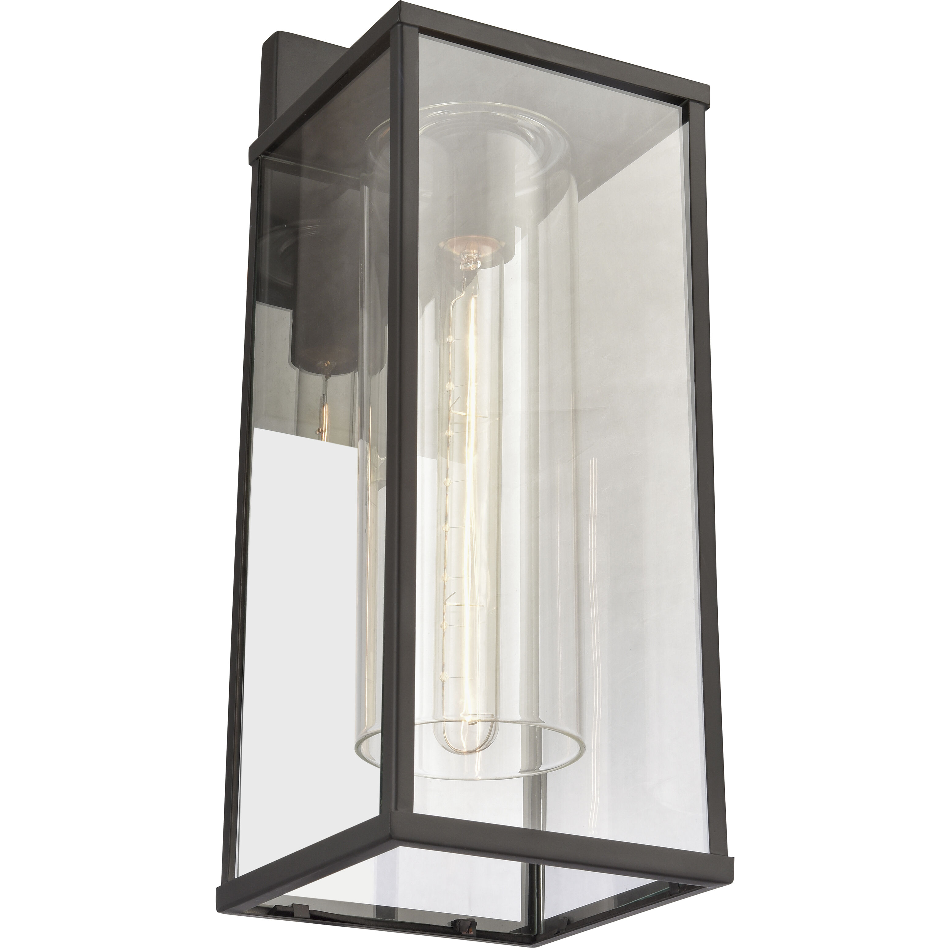 Augusta 1 Light 19.5 inch Matte Black Outdoor Sconce