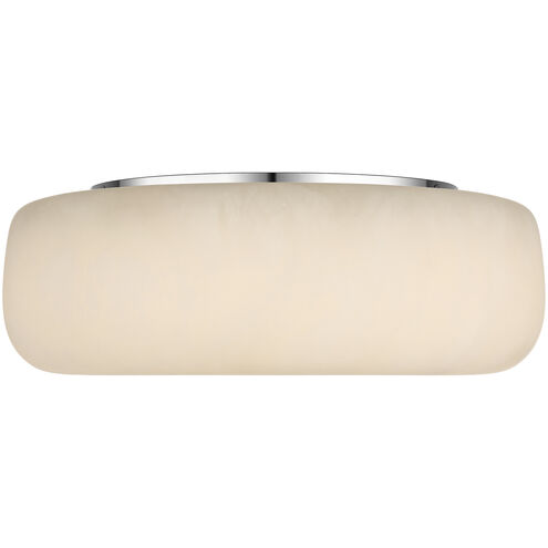 Kelly Wearstler Formosa LED 17 inch Alabaster and Polished Nickel Flush Mount Ceiling Light