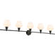 Gene 5 Light 47 inch Black Wall sconce Wall Light
