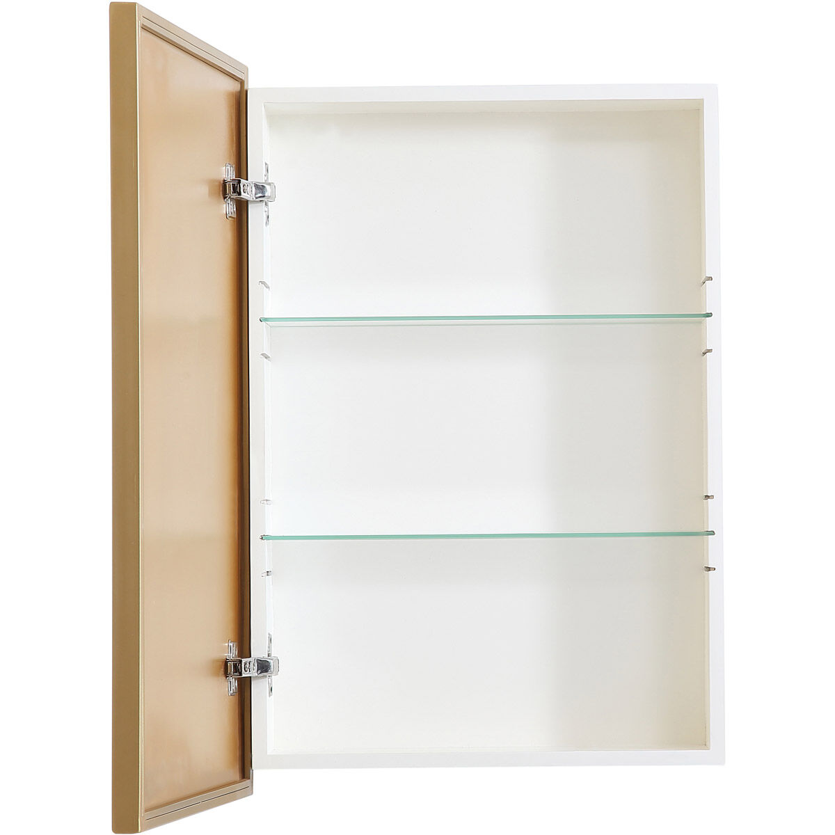 Wyn 28 X 20 inch Brass Medicine Cabinet