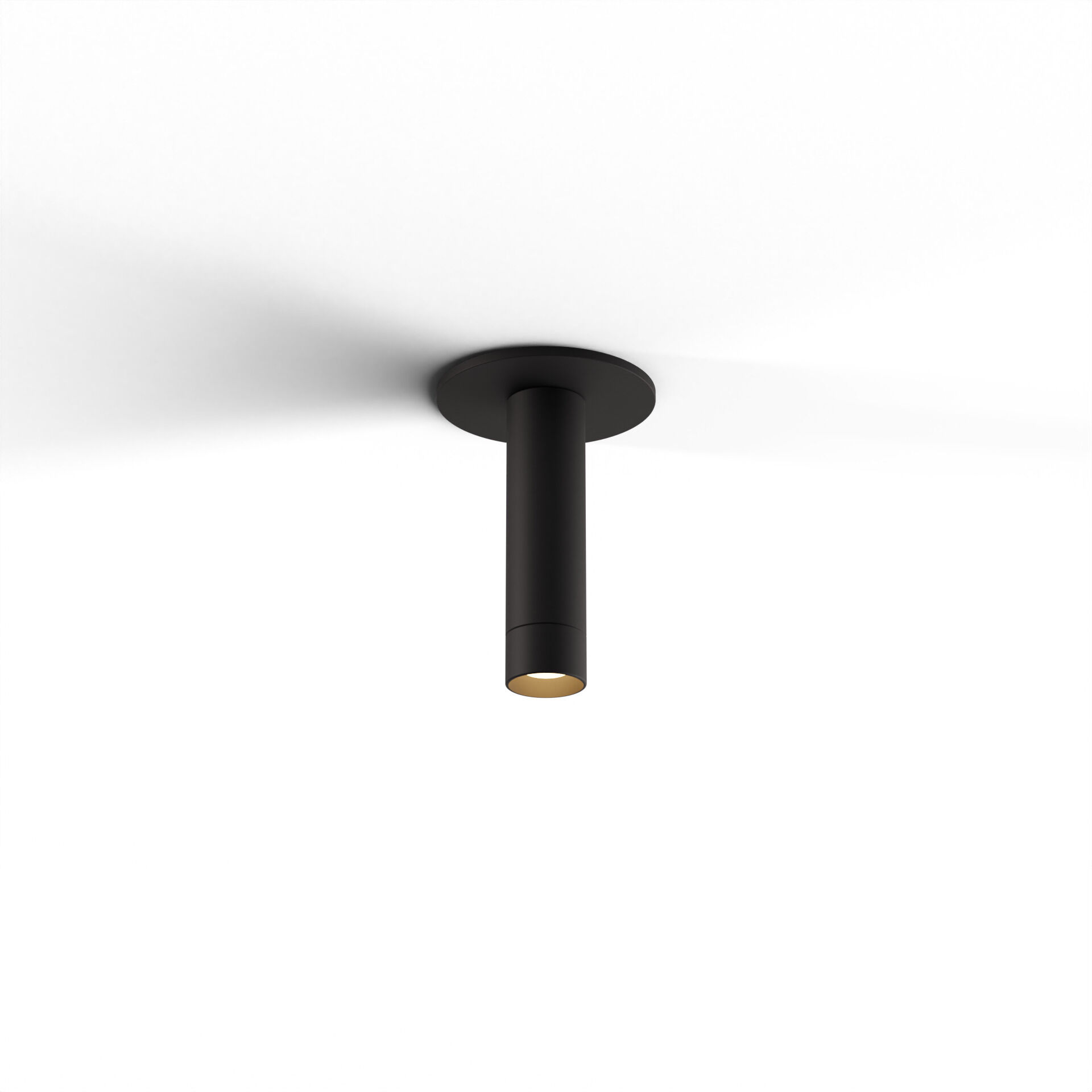 Combi LED 1.5 inch Matte Black Pendant Ceiling Light, Suspension / Flush Mount 2-in-1