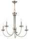 Estate 5 Light 25 inch Brushed Nickel Chandelier Ceiling Light