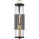 Cara 1 Light 19.25 inch Legacy Brass and Dark Matte Black Outdoor Wall Sconce