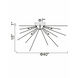 Savannah 8 Light 40 inch Black Flush Mount Ceiling Light