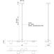 Jayden Linear Pendant Ceiling Light in Black