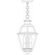 Inverness 3 Light 8 inch Antique Brass Pendant Ceiling Light in Clear