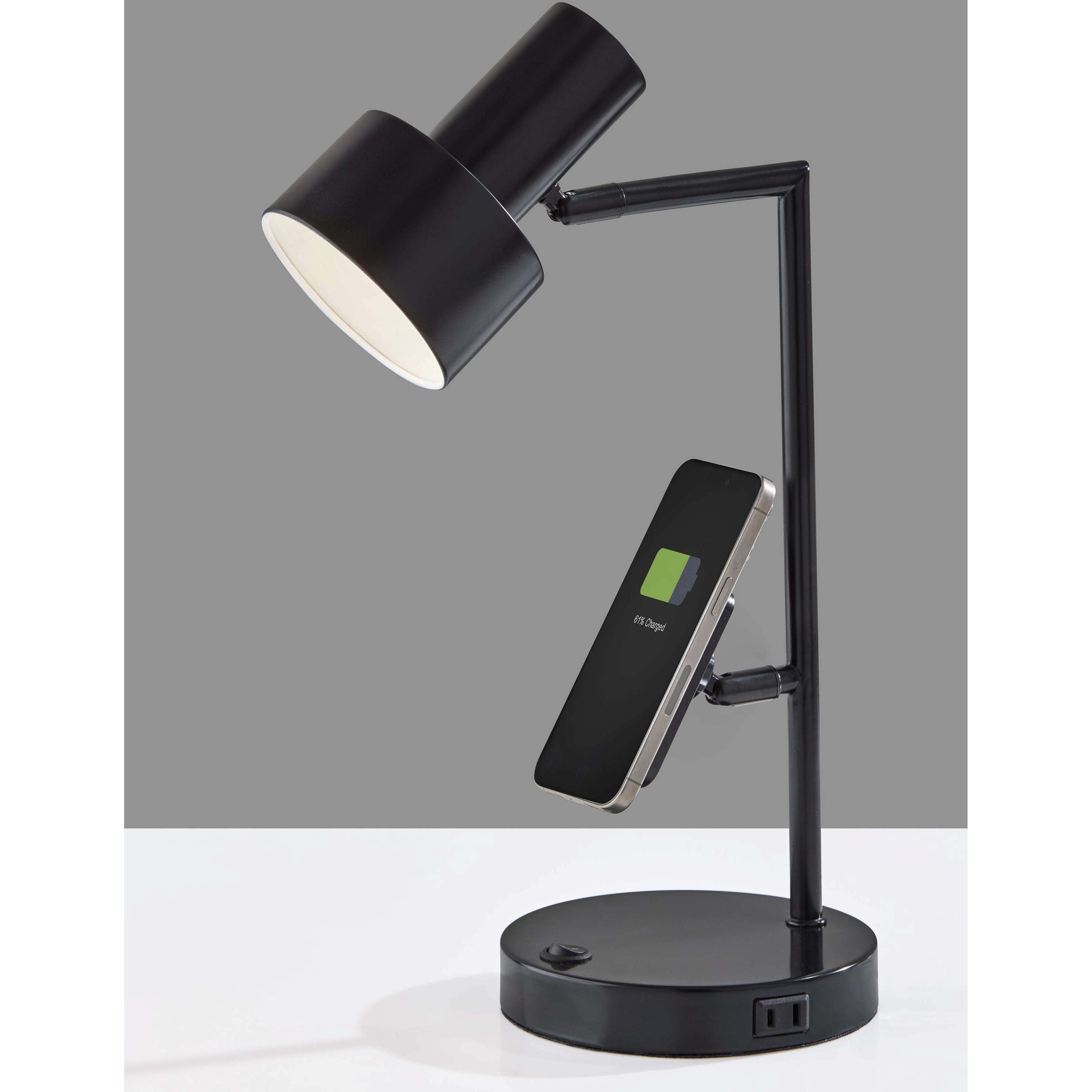 Rowe 19 inch 60.00 watt Black Supercharger Desk Lamp Portable Light