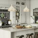 Keating 3 Light 16.5 inch Antique Ivory Pendant Ceiling Light