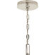 Malene 8 Light Polished Nickel Chandelier Ceiling Light, 1 Tier Large