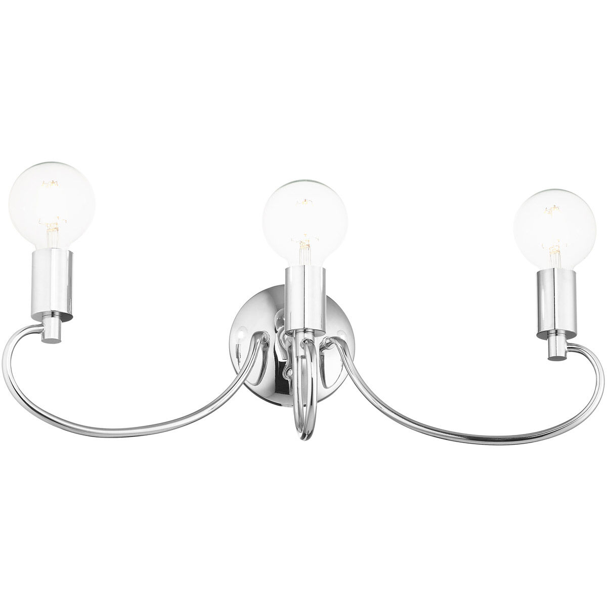Bari 3 Light 22 inch Polished Chrome Vanity Sconce Wall Light