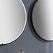 Avior 30 X 30 inch Black LED Lighted Mirror, Vanita by Oxygen