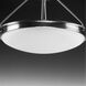 Apogee LED 15 inch Brushed Nickel Semi-Flush Mount Convertible Ceiling Light, Progress LED