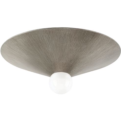 Summit 1 Light 16.2 inch Graphite Grey Flush Mount Ceiling Light