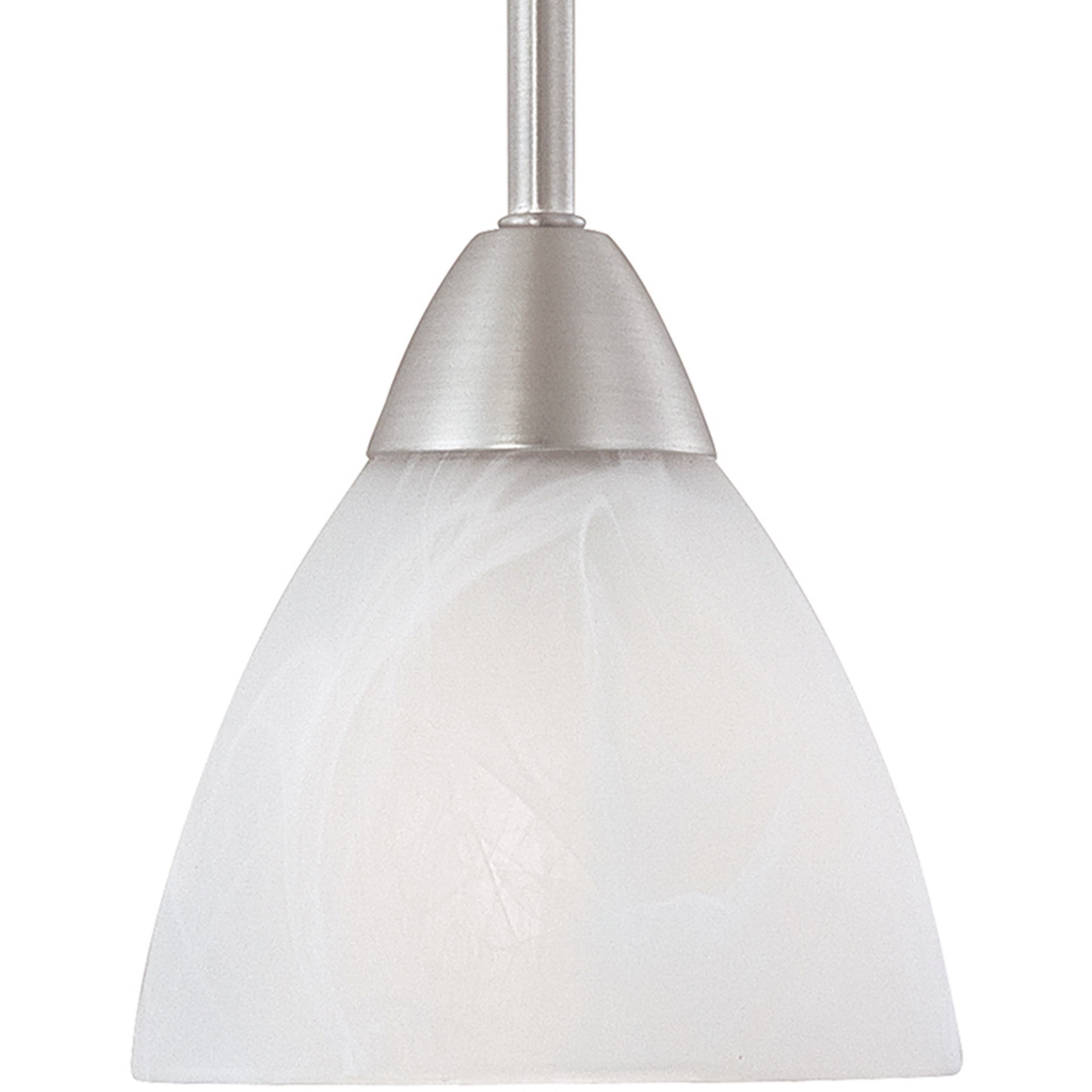Tia 1 Light 5.24 inch Matte Nickel Mini Pendant Ceiling Light
