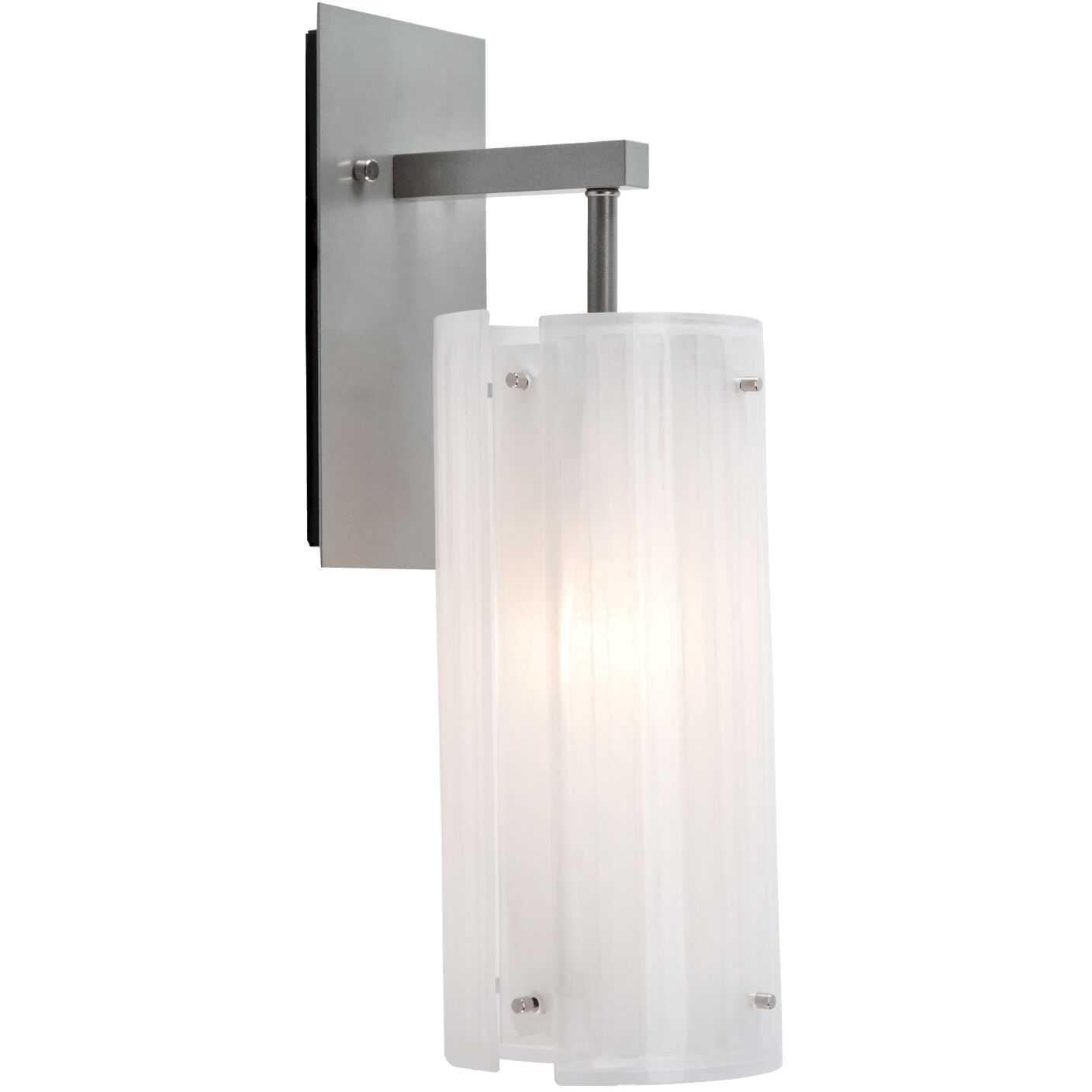 Textured Glass 1 Light 5.8 inch Burnished Bronze Indoor Sconce Wall Light in Ivory Wisp