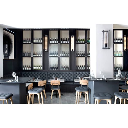 Caged Wall Light in White Marble