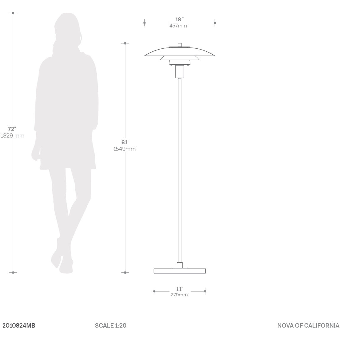 Rancho Mirage 61 inch 23.00 watt Matte Black and Weathered Brass Floor Lamp Portable Light