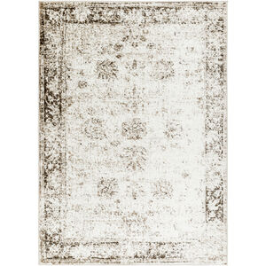 Monte Carlo 86.61 X 62.99 inch Ivory/Dark Brown/Light Brown/Charcoal Machine Woven Rug in 5.25 x 7.25