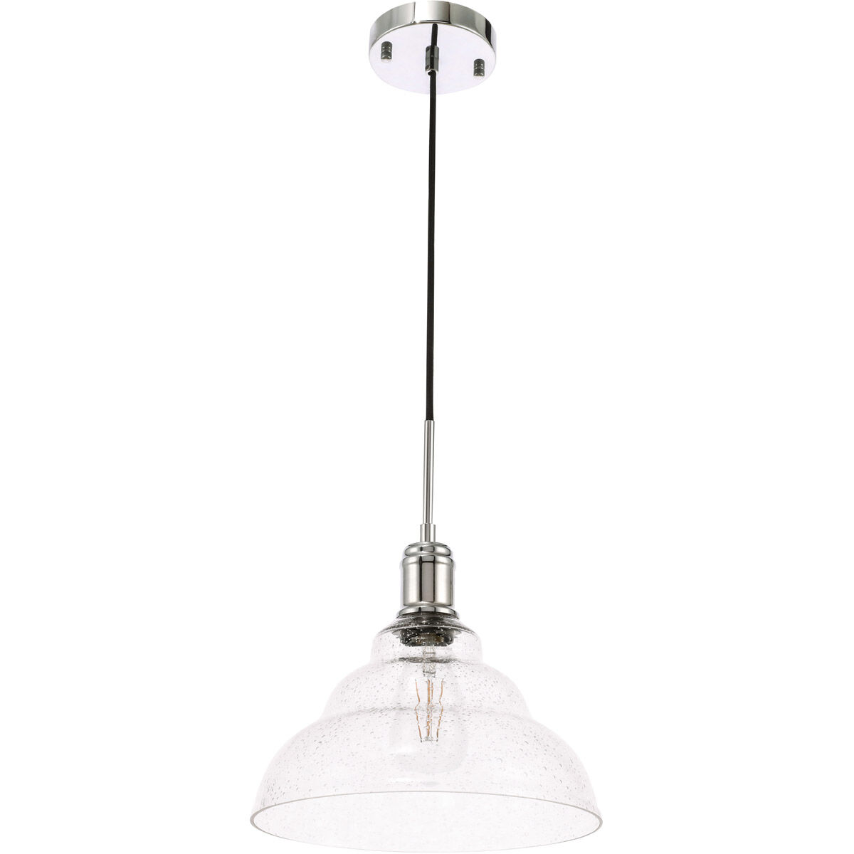 Gil 1 Light 11 inch Chrome Pendant Ceiling Light