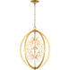 Canada 4 Light 18 inch Antique Brass Chandelier Ceiling Light