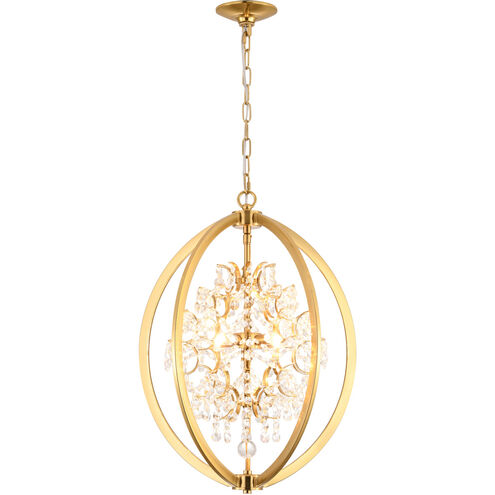 Canada 4 Light 18 inch Antique Brass Chandelier Ceiling Light