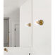 Mimi 1 Light 6 inch Brass Bath Sconce Wall Light, can be Ceiling Mounted