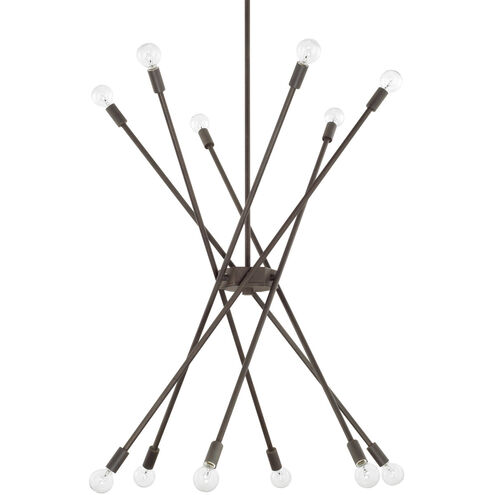 Kris 12 Light 33 inch Nordic Grey Chandelier Ceiling Light
